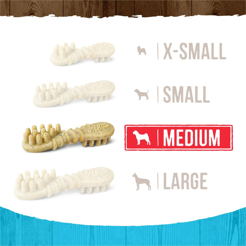 Merrick Fresh Kisses Dog Dental Chews Infused With Real Mint for Medium-Sized Dogs, Grain-Free Pet Treats, 23.0 oz. Box 22 Count (Pack of 1) - PawsPlanet Australia