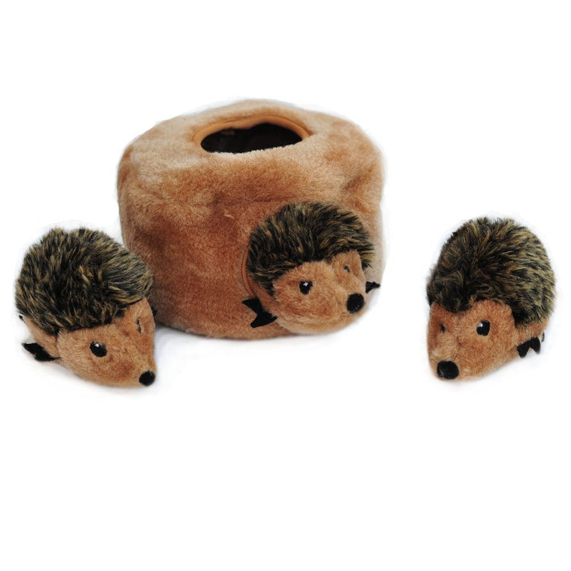 ZippyPaws Burrow - Interactive Dog Toys for Boredom - Hide and Seek Dog Toys, Colorful Squeaky Dog Toys for Small & Medium Dogs, Plush Dog Puzzles - Hedgehog Den - PawsPlanet Australia