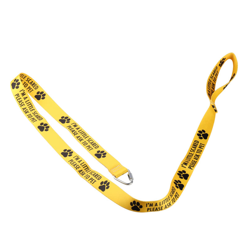 Funny Dog Leash I'M A Little Scared Please Ask to Pet Dog Leash Walking Training Dog Leashes Dog Owner Pet Lover Gift (I'm a Little Scared-YE) I'm a Little Scared-YE - PawsPlanet Australia