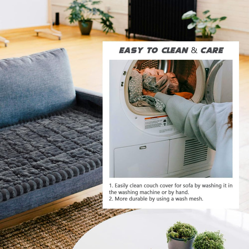 pawstrip Pet Couch Covers for Sofa Washable Dog Couch Cover Protector Anti-Slip Dog Blanket for Couches Fuzzy Couch Cushion Covers Soft Pet Sofa Cover for Furniture Plush Dog Couch Mat - PawsPlanet Australia