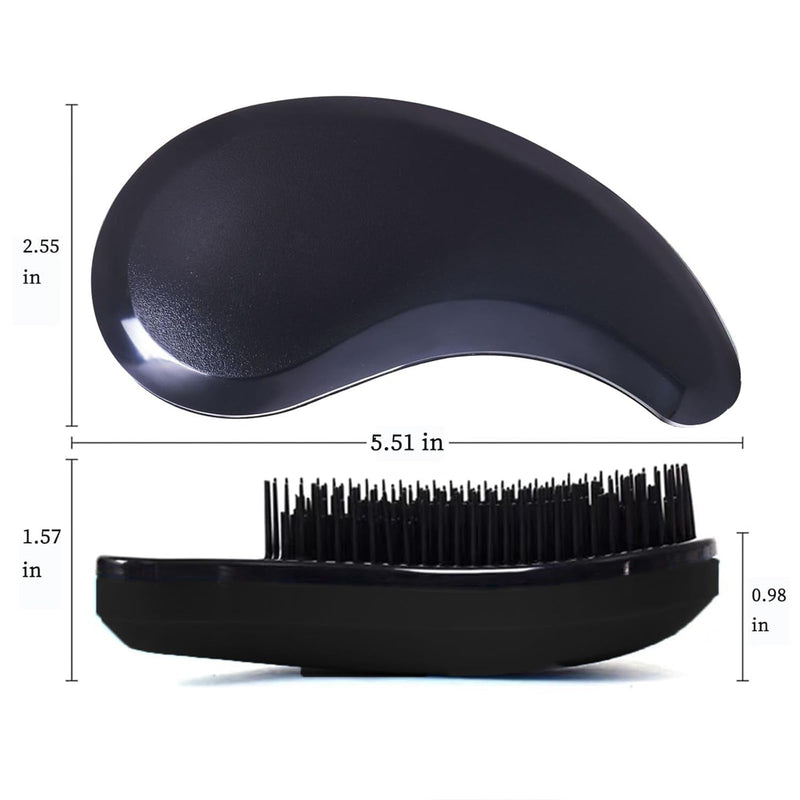 Small Dog Brush- Grooming Tool for Teddy, Yorkies, Maltese, Shih Tzu, Chihuahua - Puppy Hair Brush (Black) Black - PawsPlanet Australia