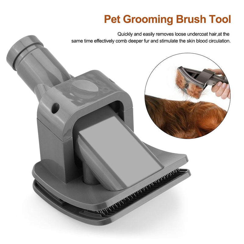 Pet Grooming Brush compatible with Dyson V11 V10 V8 V7 V6 Vacuum Cleaners, Dog Hair Removal Tool Attachment, Retractable Bristles
