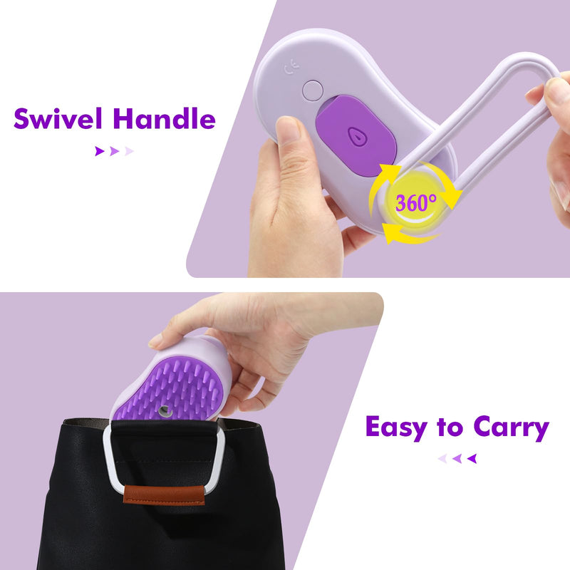 4-In-1 Cloud Care Cat Brush Brush for Shedding, Pet Steam Brushs for Indoor Long and Short Hair Cats and Dogs, Anti-Static, Massage, Cleaning, Shedding & Combing All In One - PawsPlanet Australia