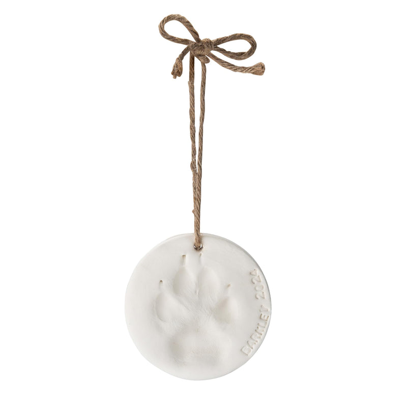 Pet Paw Print Impression Kit Makes (2) Dog Keepsake Ornaments, Inkless Paw Print Kit for Dogs (and Cats!) - Dog Paw Print Kit Keepsake, New Puppy Gift, Pawprint Keepsake Kit w/ Paints & Name Stamps! White - PawsPlanet Australia