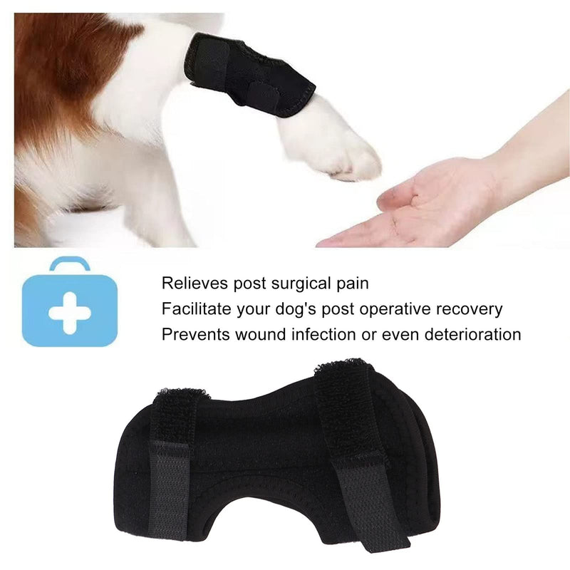 Dog Knee Braces for Hind Leg,Dog Hind Leg Orthotics for Dogs with ACL Kneecap Dislocation, Arthritis, Dog Hind Leg Orthosis Attachment Strap for (M)