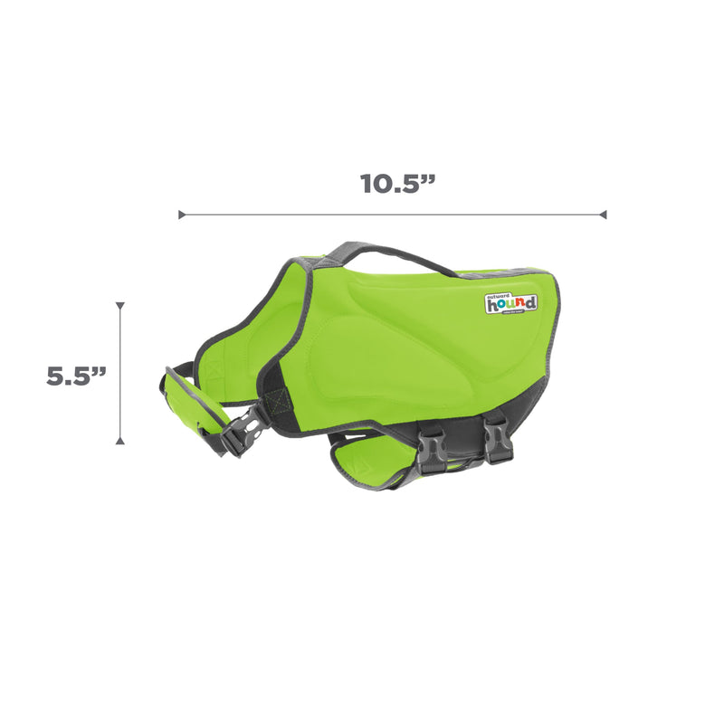Outward Hound Dawson Swim Green Dog Life Jacket, Small - PawsPlanet Australia