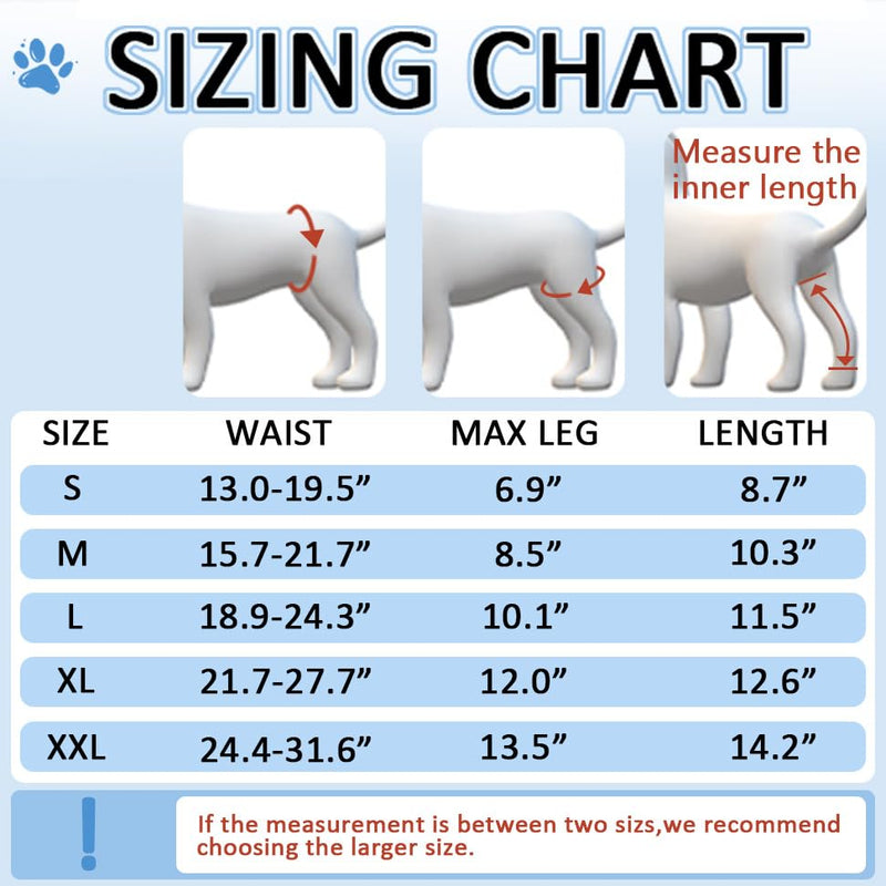 Coodeo Dog Recovery Suit, Cone Collar Alternative, Abrasion Resistant Dog Recovery Rear Sleeves, Washable 2.5mm Thick and Waterproof, Pet Wounds Prevent Licking, Biting (2XL, Blue) XX-Large - PawsPlanet Australia