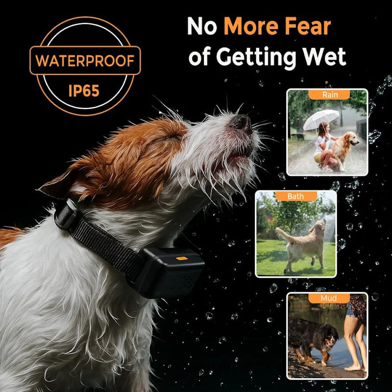 RuffStyle Dog Training Collar – Shock & No Shock Options, Manual Remote + Automatic Mode, Adjustable for Small, Medium & Large Dogs - PawsPlanet Australia