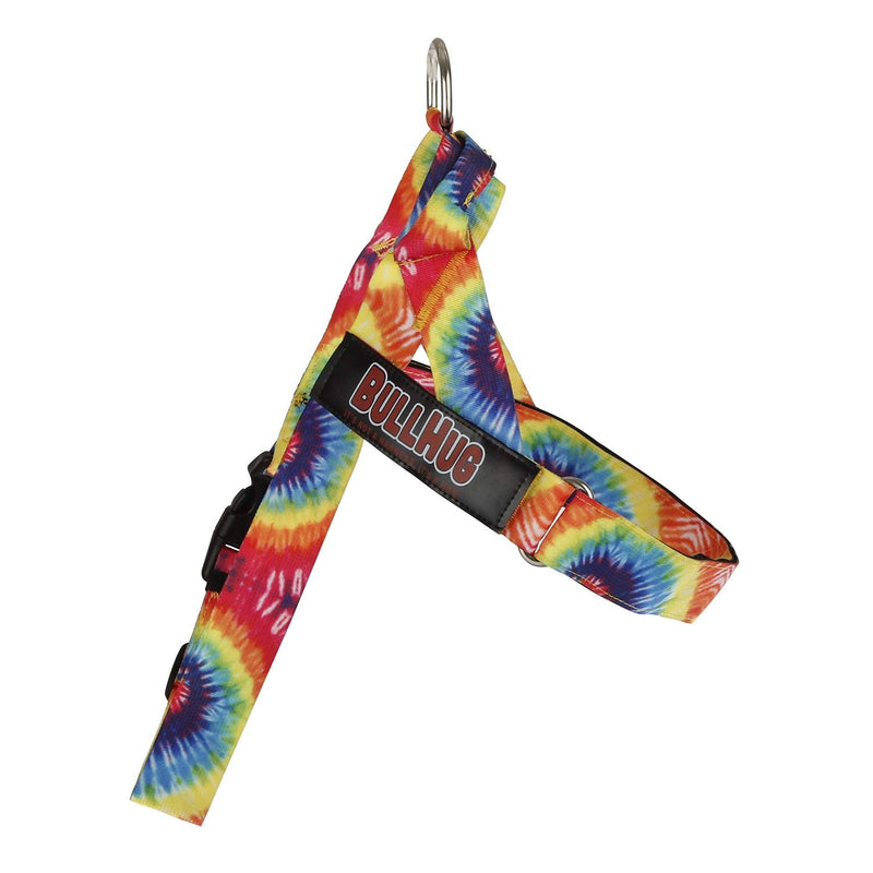Harness – Made for Larger Chested Dogs Like English Bulldogs, French Bulldogs, Pugs & More. Stops Dogs from Pulling & Choking on Walks (TIE DYE, XL) TIE DYE XL ( Chest 33" - 36" ) - PawsPlanet Australia