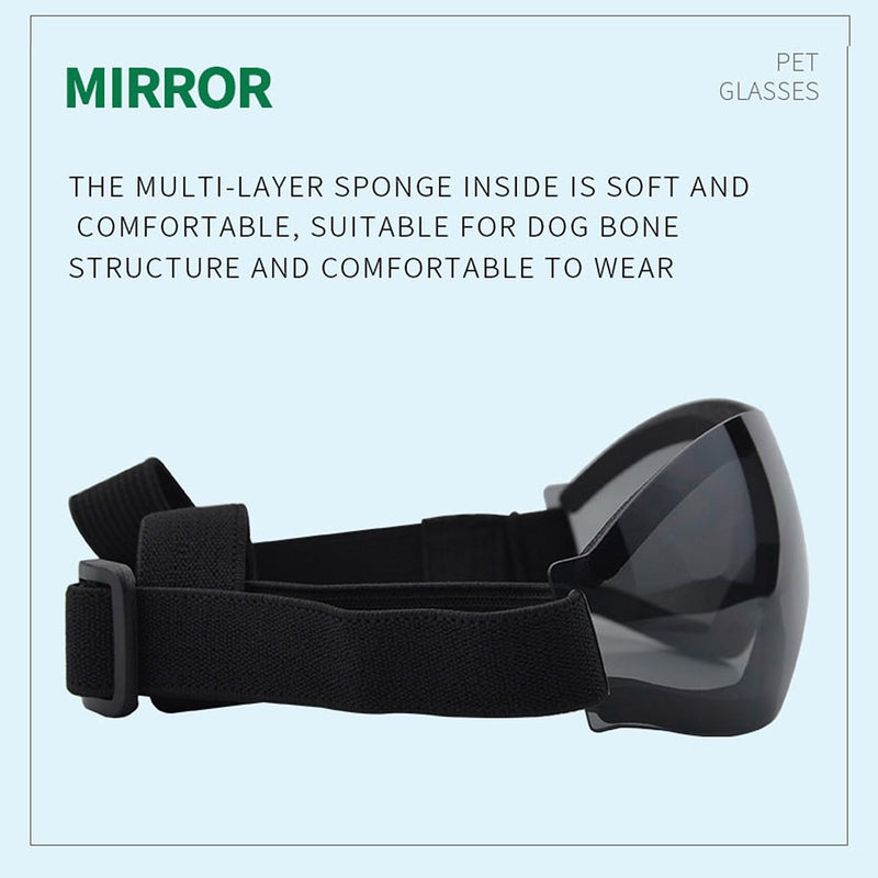 Small Dog Sunglasses, Dog Goggles with Adjustable Strap, UV Protection, Suitable for Small Dogs Smooth style-Multi-colored - PawsPlanet Australia
