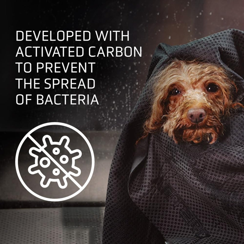 Artero Samba (Large Size) – Ultra Absorbent Charcoal Ionized Dog Towel, Reduces Drying Time by 50% Extra Grande - PawsPlanet Australia