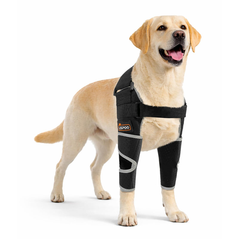 Dog Elbow Brace for Shoulder & Front Leg, Canine Elbow Wrap for Shoulder Dislocation, Pressure Sores, Elbow Injury and Loss of Stability from Arthritis-S/Size