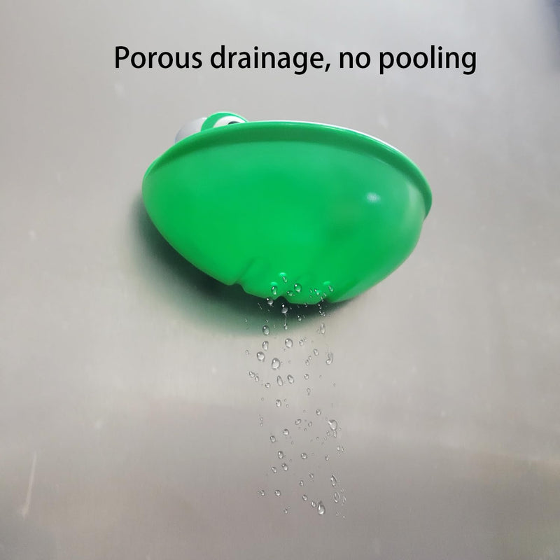 Frog Habitat with Suction Cup, 2 Pcs Cute Fish Tank Accessories Frog Dish Holder Frog Decor Frog Terrarium Decor for Tree Frog Toad Tadpole, Plastic, Green - PawsPlanet Australia