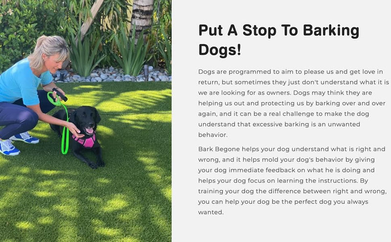Ultrasonic Dog Bark Deterrent & Behavior Corrector - Stop Barking, Jumping, Aggression Without Yelling -Just Point & Press! Backed by Kevin Harrington from Shark Tank (White Rechargeable) White Rechargeable - PawsPlanet Australia