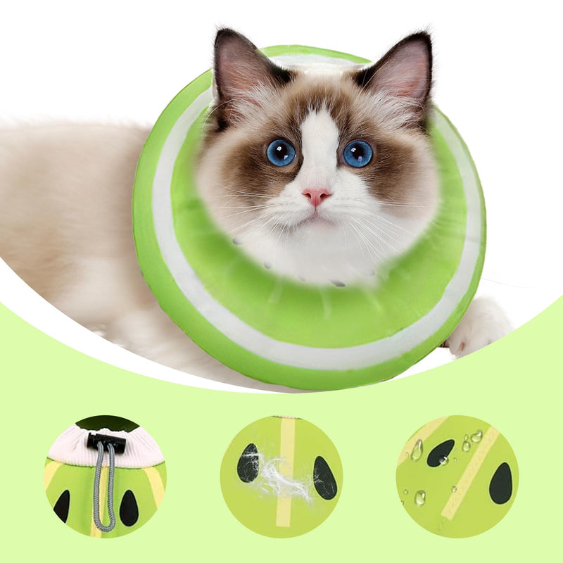 Cat Collar, Collar for Cats After Surgery, Round Adjustable Protective Collar, Cat Adjustable Collar, Cat Collar Injuries for Puppies, Small Dogs and Cats (Size S) small / 1