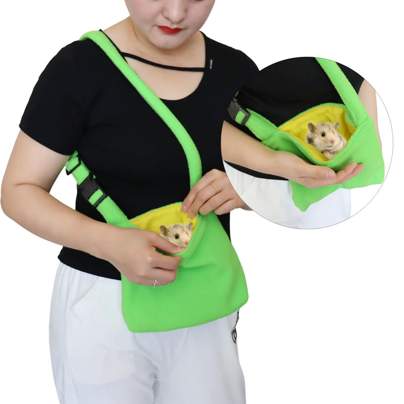 Rat Bonding Pouch Carrier Bag Sling with Adjustable Strap for Gliders Ferret Rat Hedgehog Hamster Small Pets