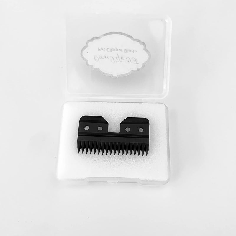 3pcs Oster Fast Feed Clipper Ceramic Blade - Pet Dog Cat Grooming Clipper Replacement Blades, for A5 Trimmer Series, for Andis 18 Teeth Detachable Ceramic Blade Part, for Wahl KM2 KM5 KM10 2pcs 18th White and 1pcs Black