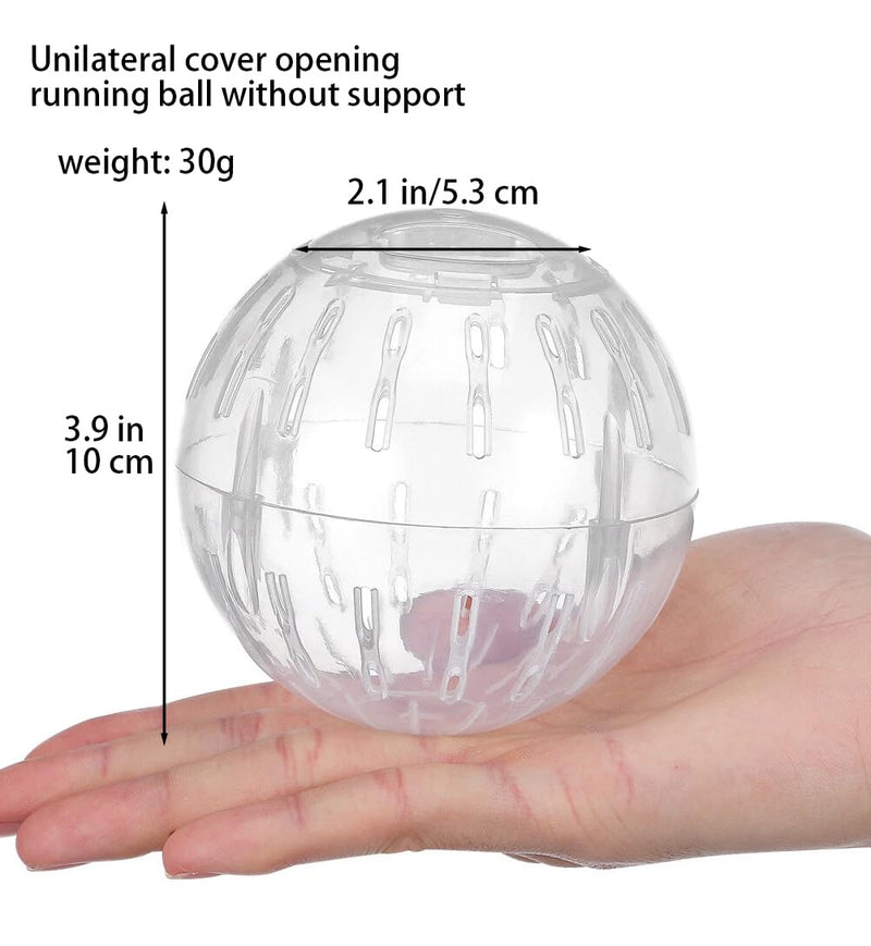 1Pc White-Transparent Plastic Silent Hamster Ball, Exercise Ball for Small Animals, Spinner Hamster Running for Sugar Gliders Small Mice Gerbils Hamsters (Diameter 10 cm - PawsPlanet Australia