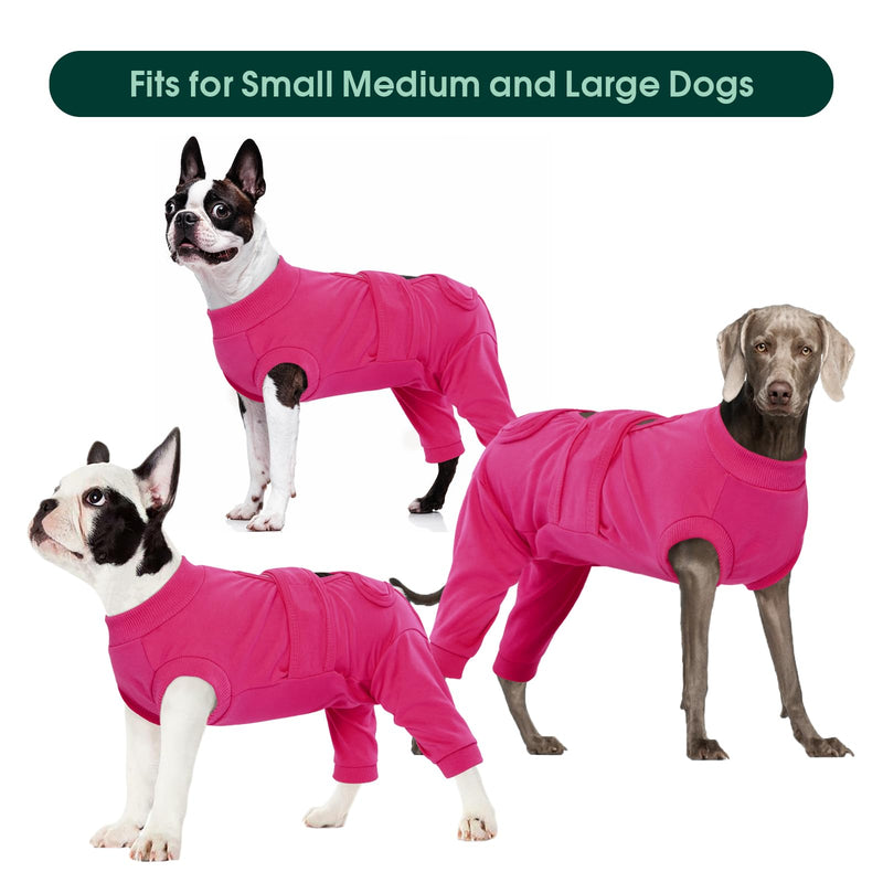 Kuoser Dog Surgery Suit Female Spay, Male Dog Recovery Sleeve Back Leg, Thigh Wound Protective Recovery Suit for Dogs, Dog Rear Leg Sleeve to Stop Licking, Pet Surgical Suit Puppy Onesie Bodysuit - PawsPlanet Australia