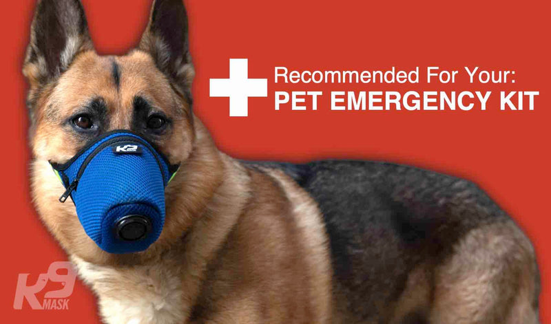 K9 Mask® Air Filter for Dogs with ‘Extreme Breathe’ Premium Air Filter with Refills - Blue (Small) Small