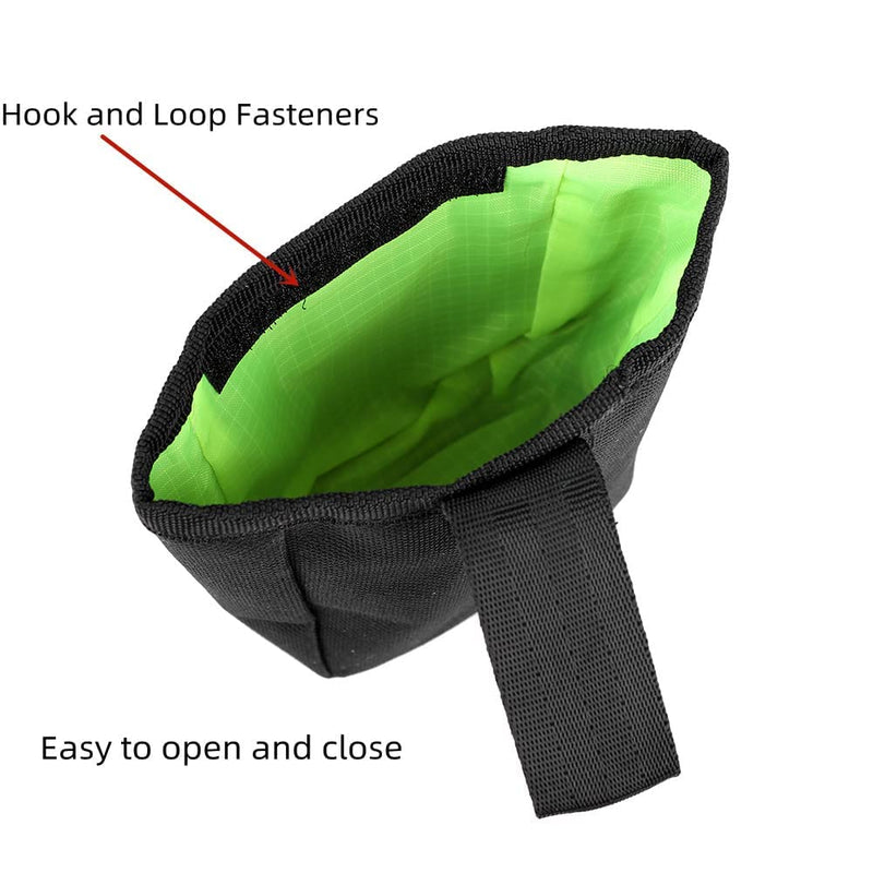 2 Pcs Dog Treat Pouch Pet Trainning Waist Bag Portable Food Snack Small Item Storage Holder Bag Hook Design Pet Training Reward Pouch Bait Sack Mini Doggie Puppy Bird Snack Carrier Container Pockets black*2 - PawsPlanet Australia