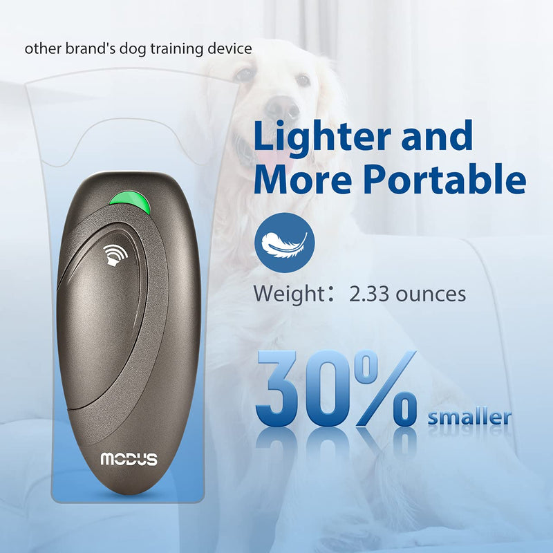 MODUS Ultrasonic Dog Barking Deterrent, 2-in-1 Dog Training and Bark Control Device,Bark Collar Alternative Anti-Barking Device,Most Effective Behavior Aid - Barking Silencer Indoor/Outdoor Brown Dog Barking Deterrent Devices - PawsPlanet Australia
