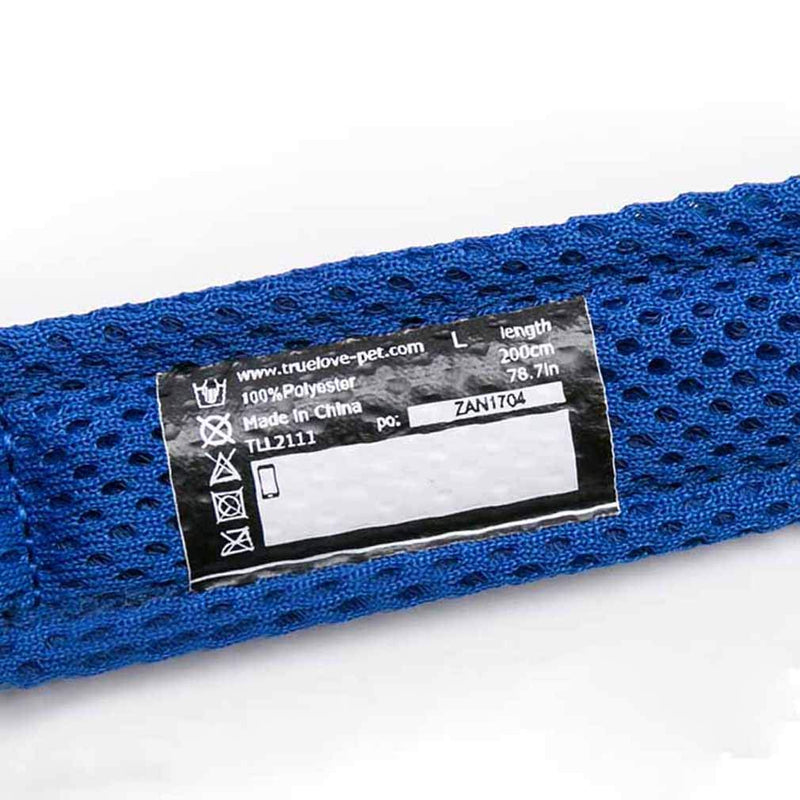 WINHYEPET True Love Dog Leash Nylon Sandwich Fabric Comfort Reflective Safety Washable Dogs Belt Suitable for All Kinds of Dog Breeds Length 200cm Can be Used Together with Harness TLL2112(Purple,S) S Purple - PawsPlanet Australia