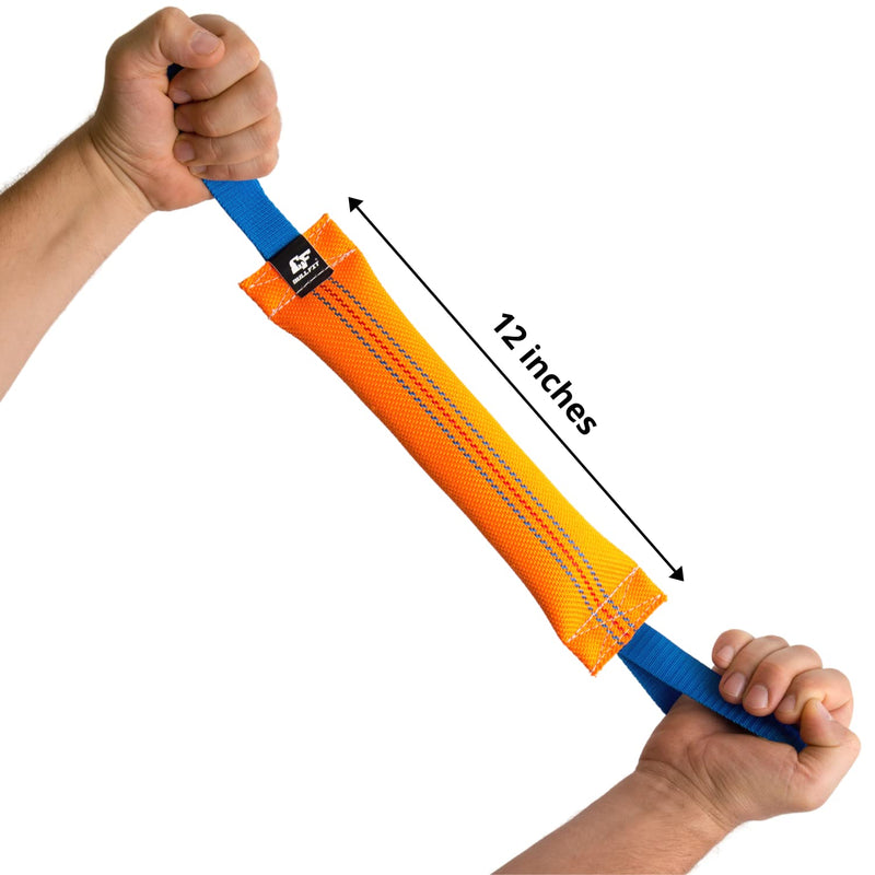 K9 Dog Bite Tug Toy with 2 Strong Handles - Made of Durable & Tear-Resistant Fire Hose - Perfect for Tug of War, Fetch & Puppy Training - Ideal Pull Toy for Medium to Large Dogs, 12 Inches - PawsPlanet Australia