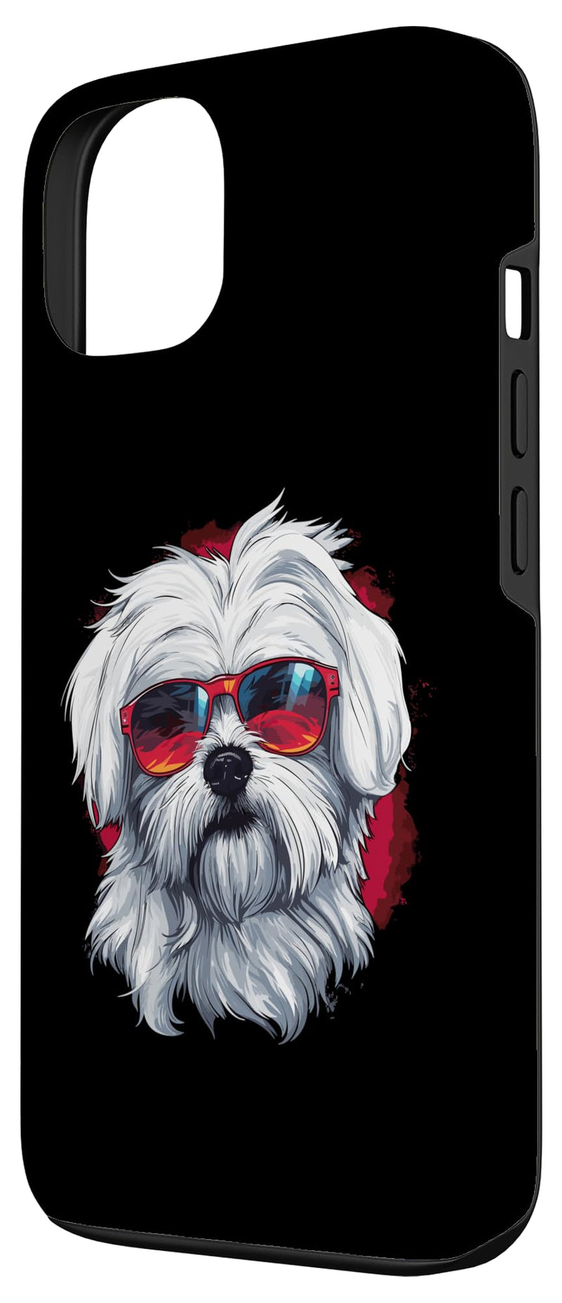 iPhone 13 Maltese Dog Breed Pet with Sunglasses Case iPhone 13