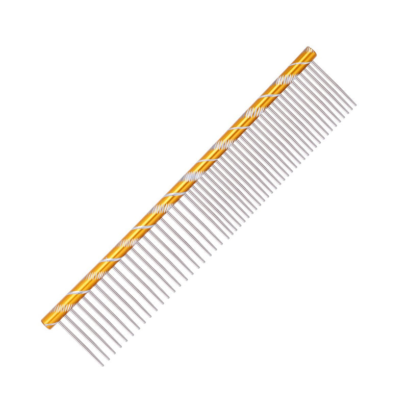Combs for Grooming - Combs with Rounded Ends Stainless Steel Teeth Pet Comb Grooming Comb Cat Comb Metal Comb for Removing Tangles and Knots - PawsPlanet Australia
