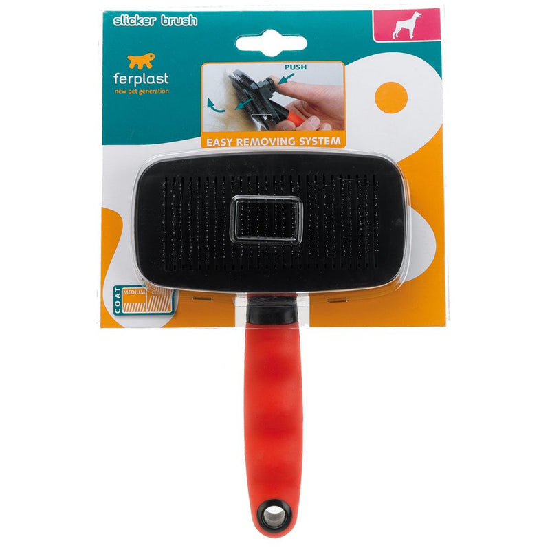 Ferplast Gro 5955 Dog and Cat Slicker Brush, 16.3 x 9.7 x 5.6 cm