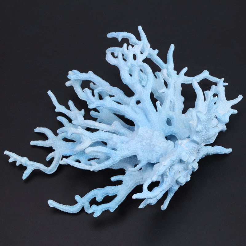 Artificial Aquarium Coral Ornament Plastic Fish Tank Plants Decoration for Aquarium Landscape Blue - PawsPlanet Australia