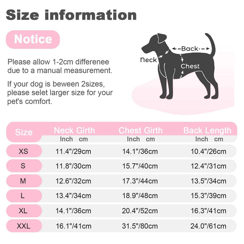 Etdane Dog Recovery Suit for Female Male Dog Onesie for Surgery Dog Surgical Suit After Spayed Dog Neuter Body Suits Fit Small Medium Dog with Pee Hole Pink Star/Small