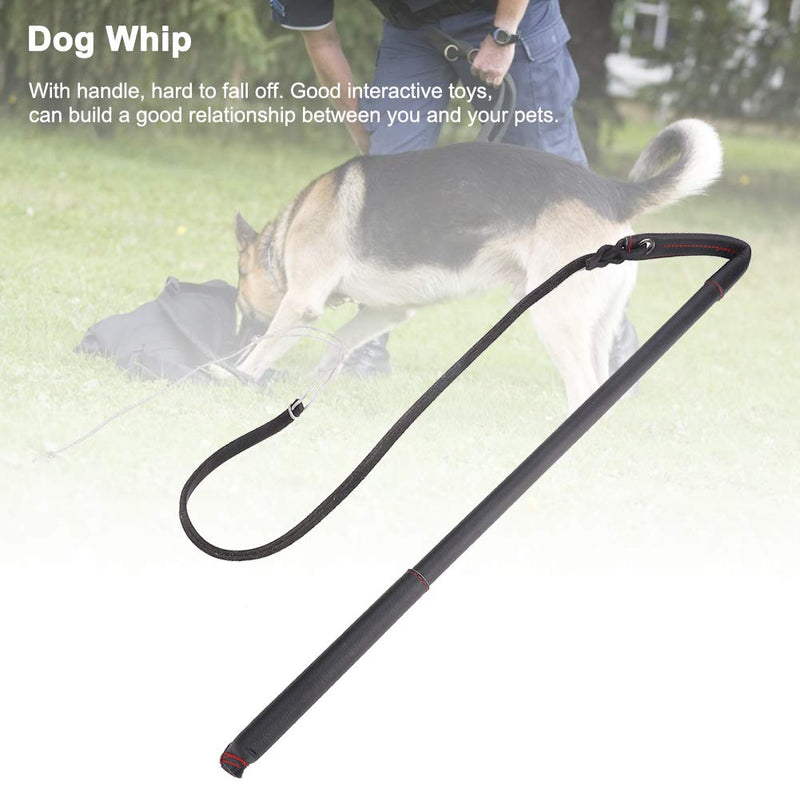 Pssopp Cowhide Dog Agitation Whip Dog Teaser Wand Dog Training Whip Dog Teaser Wand Outdoor Playing for Pulling, Chasing, Chewing, Teasing, Training - PawsPlanet Australia