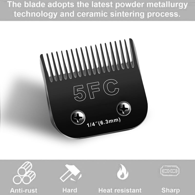 AUDOC Dog Grooming Replacement Blades Compatible with Andis/Oster A5/Wahl KM-10 Series (5FC) 5FC - PawsPlanet Australia