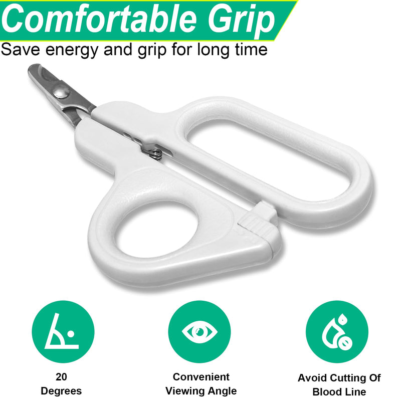 Professional Small Cat and Dog Nail Clippers Sharp Blades Stainless Steel Pet Nail Trimmers with Safety Lock to Avoid Injury for Cats Rabbits Dogs Small Animals - PawsPlanet Australia