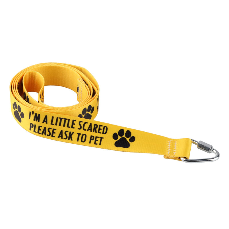 Funny Dog Leash I'M A Little Scared Please Ask to Pet Dog Leash Walking Training Dog Leashes Dog Owner Pet Lover Gift (I'm a Little Scared-YE) I'm a Little Scared-YE - PawsPlanet Australia