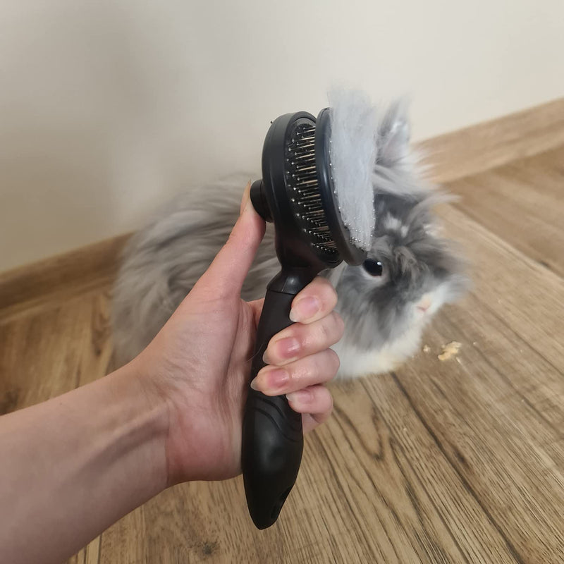 Purlov 18905 Dog Brush Cat Brush Cleaning Long Hair Short Hair Dogs Puppies Undercoat Fur Coat Stainless Steel - PawsPlanet Australia