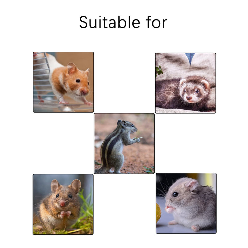 kathson Hamster Hammock Bed Small Animals Hanging Hammocks with Squirrel Cage Accessories Hang Tunnel Swing for Sugar Glider Toys Rat Swing Jungle Set Plush Hamsters Warm Beds (5 Pcs) - PawsPlanet Australia