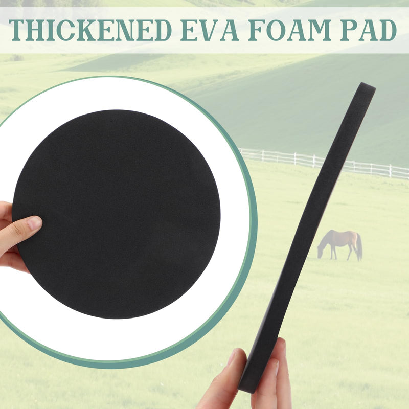 2 Pcs Hoof Soaking Boot for Horses Upgraded Extended Length Horse Hoof Soaker Heavy Duty Icing Treating Bucket with EVA Pad & Elastic Band Easy Use for Common Hooves Problems