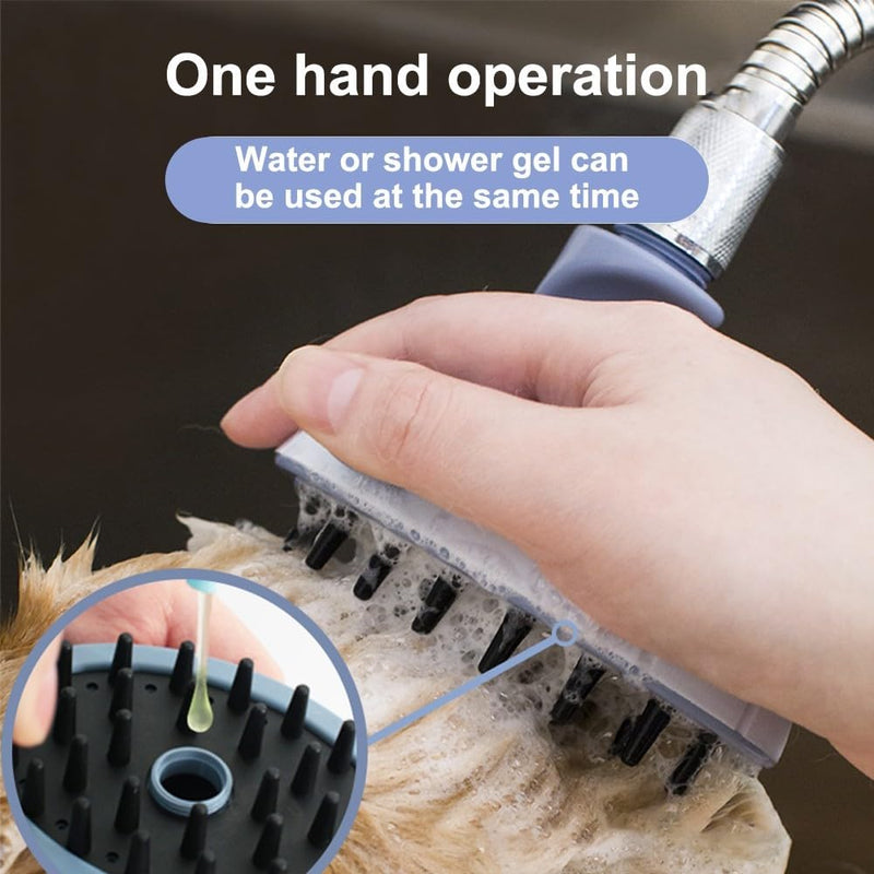 Dog Bath Brush Spray, Dog Shower Head w/4 Sprinkler Adapter for Bathtub Faucet Pet Bathing Massaging & Grooming,Washing - PawsPlanet Australia