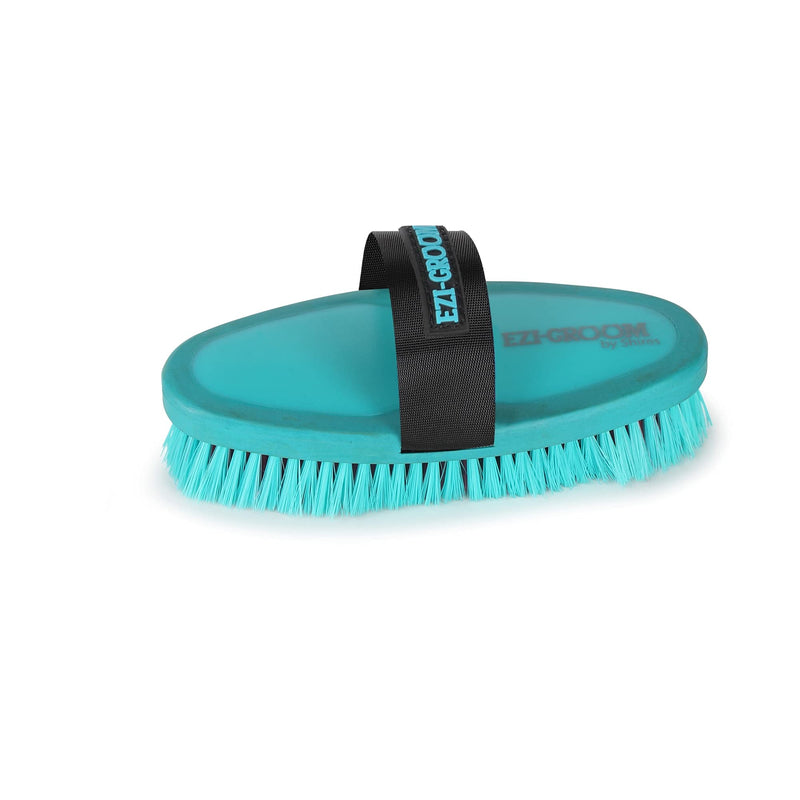 Shires Equestrian Ezi-Groom Grip Horse Body Brush (Orange) - PawsPlanet Australia