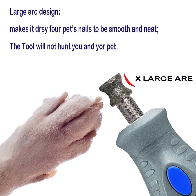 Diamond Dog Nail Grinder Bits for Rotary Tool-1/8'' Dog Nail Grinder Attachment-Pet Nail Grinder Bit Work for Animals Nail Care (XX Large K) ClassicK 1P - PawsPlanet Australia