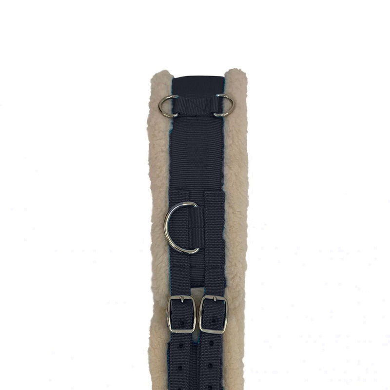 Shires Equestrian Nylon Lunging Roller with Fleece Padding Full Black - PawsPlanet Australia