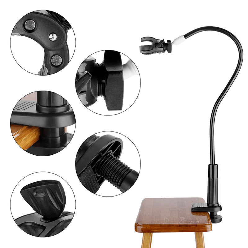 Tyenaza Hair Dryer Holder, Pet Dog Cat Grooming Table Hair Dryer Clamp Clip Holder, 360 Degree Adjustable Clamp Mount for Dog Cat Grooming Table - PawsPlanet Australia