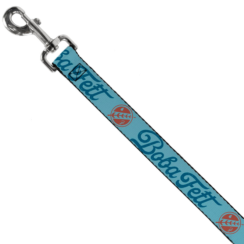 Star Wars Pet Leash, Dog Leash, Star Wars Boba Fett Script and Logo Blues Red, 6 Feet Long 1.5 Inch Wide 6 Feet Long - 1.5" Wide