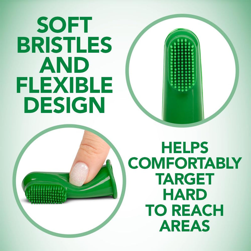 Vet's Best Vet’s Best Dog Toothbrush | Easy Teeth Cleaning for Dog Dental Care, Perfect for Dogs and Cats | Comes With 10 Soft Finger Brushes Per Pack - PawsPlanet Australia