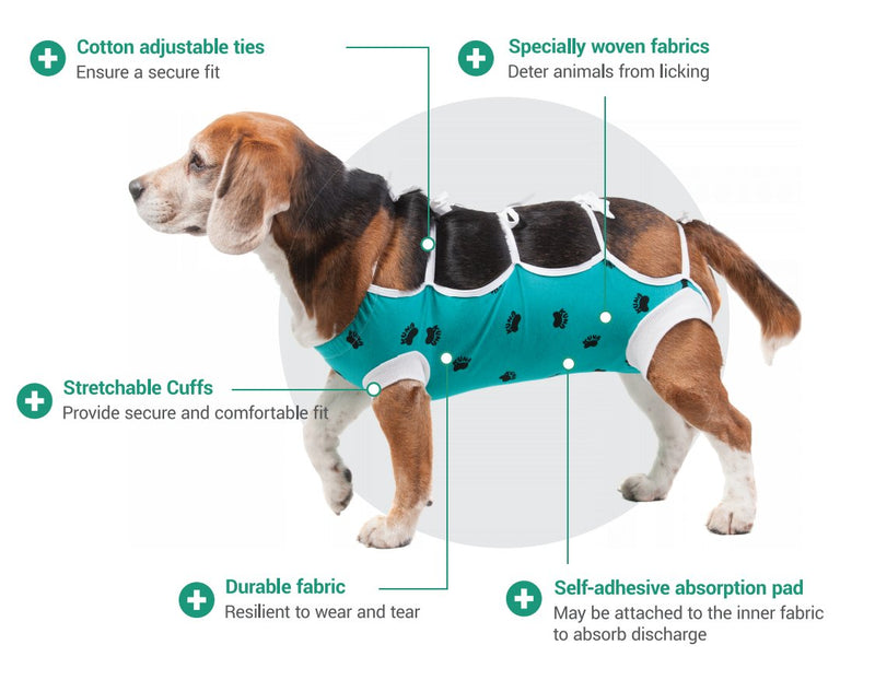 E-Collar Alternative for Cats and Dogs: After Surgey Wear. Recommended by Vets (XXX-Large, Brown) - PawsPlanet Australia