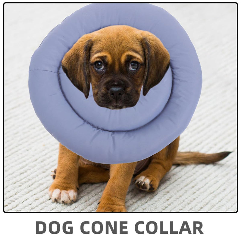 Cabilock Adjustable Soft Fabric Dog Neck Collar for Dogs and Cats for Post-Surgery Recovery Comfortable Protection Against Licking Size Adjustable