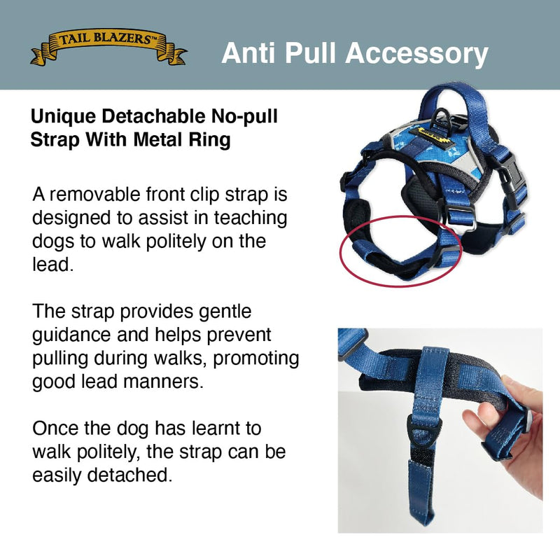 Adjustable Dog Harness – No Pull, Breathable Padded Harnesses with Handle for Small, Medium & Large Dogs – Reflective, Lightweight, Puppy Essentials to XL size. (Red, Medium) Red